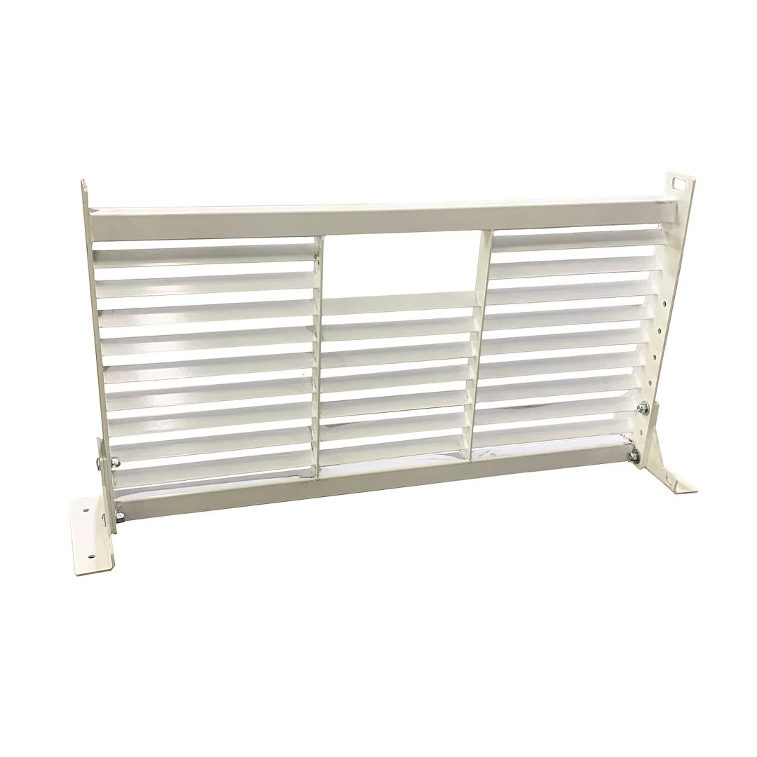 SR54W – CATTLEMAN Headache Rack, Powder Coated White Steel With Mounting Kit With Louvers No Ears Without Window Cuto...